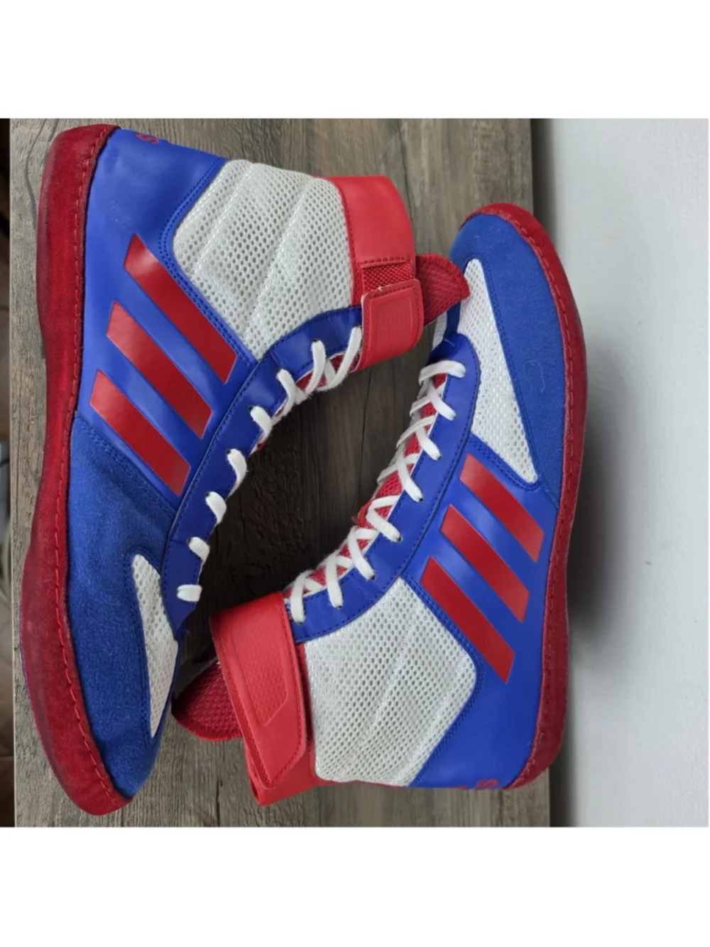 Adidas Combat Speed 4 Wrestling Shoes Size 12 Red White Blue